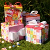 BIOBROWN Medium Birthday Gift Boxes with Lids for Presents, 9x9x9