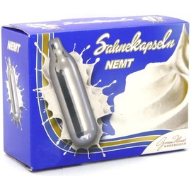 NEMT 10s N2O Cream Capsules Compatible with All Standard Cream Dispensers Cream Whipper Chargers Pack of 10