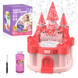 Castle Seifenblasenmaschine, 8000+ Blasen, Sommer Indoor und Outdoor Bubble Toy Geschenk, Lila