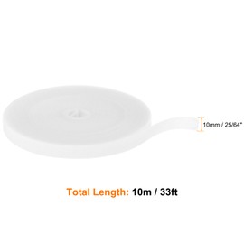 HARFINGTON Garden Plant Tape 33ft 25/64" Reusable Garden Plant Ties Strap Nylon Plant Twist Tie for Plant Gardening Home Office, White