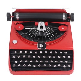 Dpofirs Type Writing Machine Model, Vintage Typewriter Model, Iron Antique Typewriter Table Decor Display Model Typewriter Ornament Statue, Kids Typewriter Model