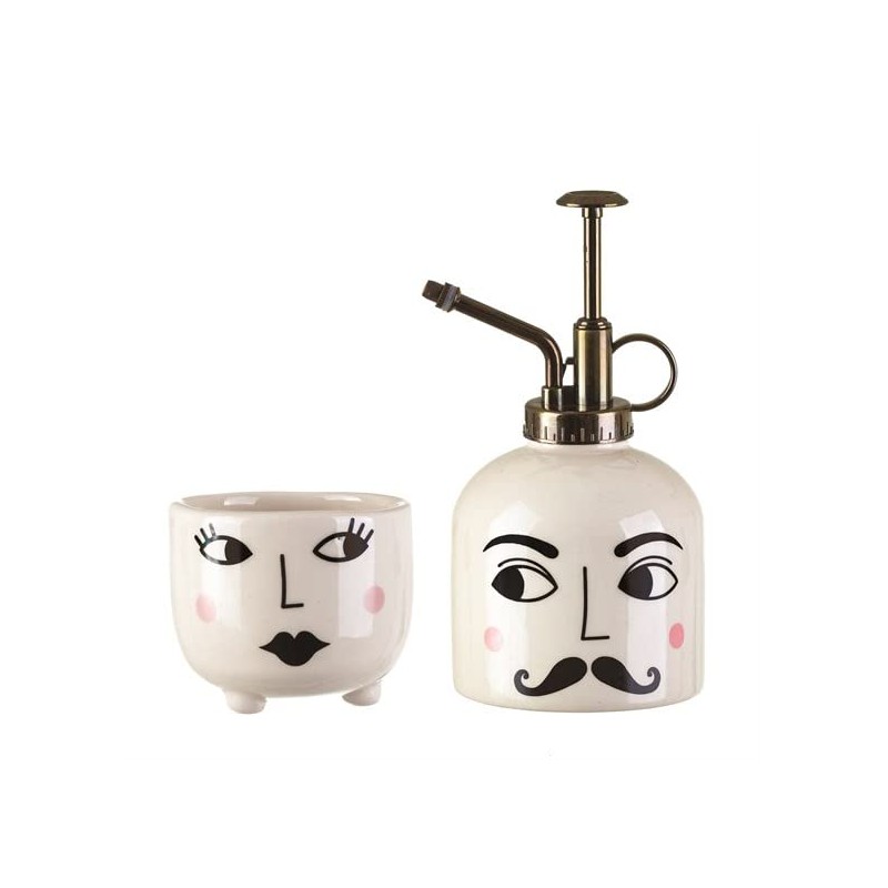 Sass & Belle Mister & Mrs White Plant Set