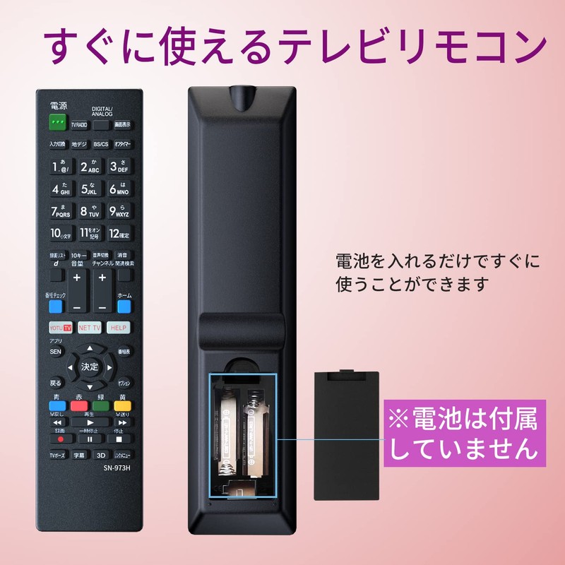 Sony Bravia TV Remote Control [Set] Compatible with Sony Models