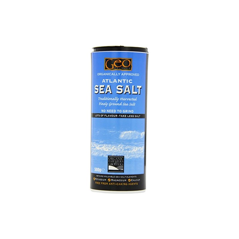 Geo Organics Atlantic Sea Salt Shaker x 12 (Pack of