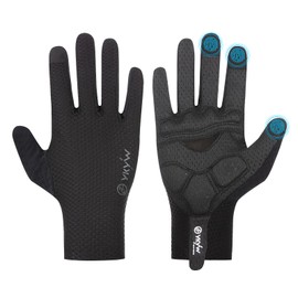 YKYWBIKE Cycling Gloves-Touch Screen Biker Gloves,Full Finger Mountain Bike Gloves,Lightweight Padded Biking Gloves,Breathable Sport Gloves,Shock-Absorbing MTB Bicycle Gloves for Men Women