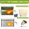 WJTZDZ Upgraded Fireproof Money Bag, 10 Layers of Heat Insulated