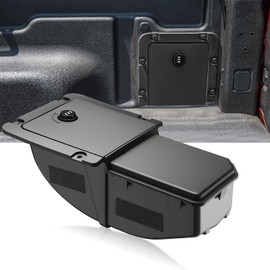 ISINFLASH Bed Cargo Partition Storage Bin with Code Lock Compatible with Ford Maverick XL 2025 2024 2023 2022 Accessories, Rear Side Organizer Fit for 2022-2025 Maverick XL Truck