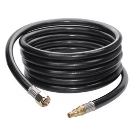 MI MADOL IMPORTS, LLC MADOL 24 feet Low Pressure Propane Hose Quick-Connect [948-920] RV Quick Connect Propane Hose, Quick Disconnect Propane Hose Extension