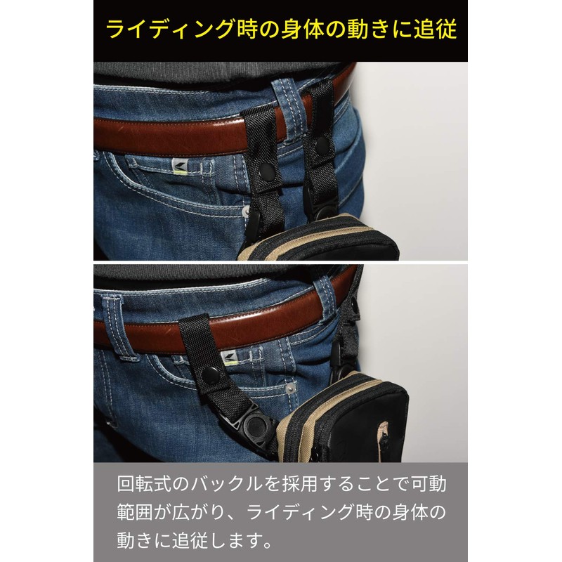 RS TAICHI RSB280 Belt Pouch, 3-Way Specifications, Camouflage, Capacity: 0.6