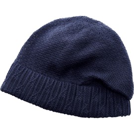 Cogit Hide Gray Hair, Thin Hair, 100% Cotton, No Makeup Hidden Cotton Cap, Navy
