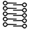 Zorveiio 10Pcs 7/32'' Standard Hex Dogging Key with Full Loop,Black