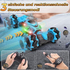 Pristar Remote Controlled Car from 6 7 8 9 10 11 12 Years Car with Hand Control RC Twist Stunt Car 360° Handheld Stunt Car 4WD RC Car Drift Gift Toy 6 8 10 12 Years for Children Girls