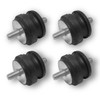 4x Rubber Buffer Anti-Vibration Damper Silent Block Machine Feet Metal