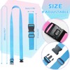 Aieino Lockable Luggage Straps 4 Pack, Heavy Duty Suitcase Straps