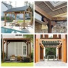 4 Pcs Pergola Brackets, 45-Degree Angle Bracket. Specially for Reinforcing