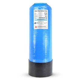 WECO Mineral Tank for Water Softener/Filter - Polyethylene Inner Shell Pressure Vessel with 2.5" Top Opening - 150 PSI Max Pressure - 120 °F Max Temperature - 6x18, BLUE