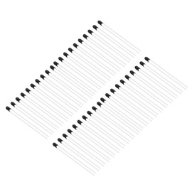 PATIKIL NTC Thermistors Resistors 100 Pieces 10K Ohm MF52-103 5% Accuracy High Sensitive Current Limiter Temperature Sensor for Measurement Temperature Black