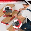 Portable Stair Tread Template Tool, Simple Assembly Stair Measuring Tool,