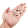 sourcing map Metal Rectangle Ring Buckles 31x15mm for Bags Belts