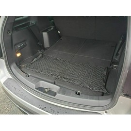 EACCESSORIES EA Rear Trunk Organizer Cargo Net for Ford Explorer 2011-2019 – Floor Style Cargo Net for SUV - Premium Mesh Elastic Car Trunk Organizer Vehicle Carrier Storage - Compatible wit Explorer