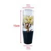 Real Flower 1Pcs Universal JDM Racing Clear Crystal Real Flowers