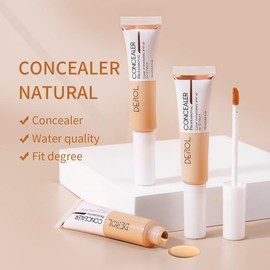 DEROL Hydrating Concealer Covers Spots, Covers Acne Marks, Freckles, Covers Dark Circles, Foundation Concealer - Color: 04