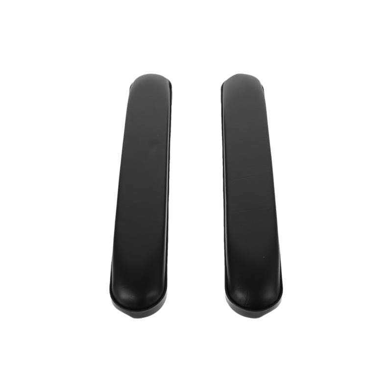 EXCEART Wheelchair Armrest Pads 2 Pcs Black 33.40X5.10X3.00cm