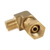 Hicello LPG Brass Connection Angle 90° 1/4 Inch Left Gas