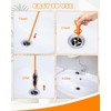 25 Inch Sink Snake Drain Clog Remover Tool,6 Pack Drain