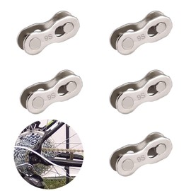 5 Pairs of Bicycle Chain, Bicycle Chain Lock, Bicycle Missing Link, Bicycle Chain Link for 6-7-8, 9, 10 Speed Chain