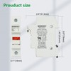 Wengart Fuse Socket RT18-32X, Suitable for RT18 RO15.1-Pin 10x38mm Fuse