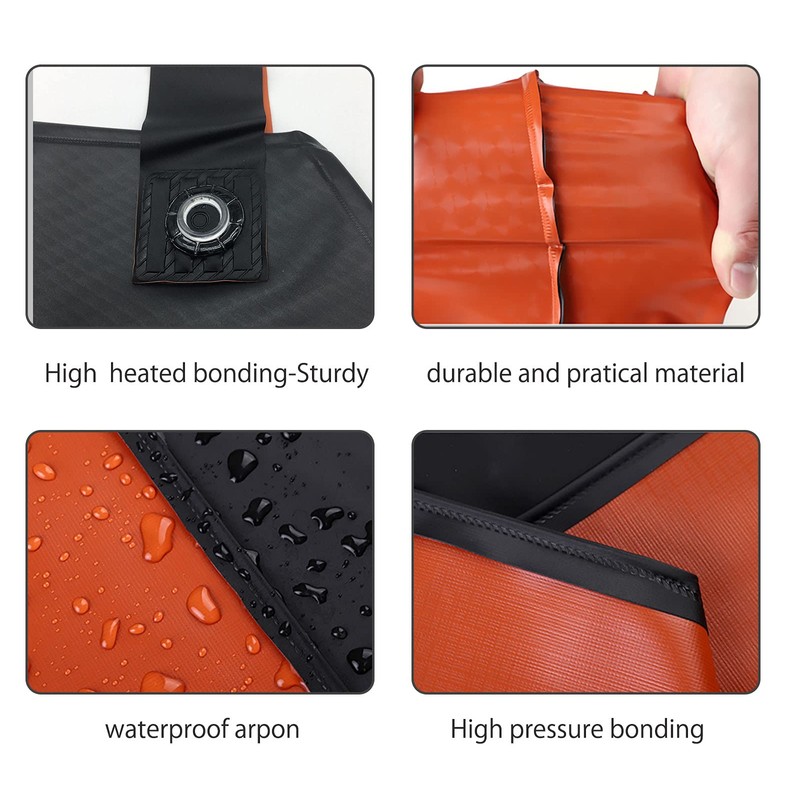 Jaspfct Waterproof Rubber Apron-43 Vinyl Waterproof Apron, Chemical Resistant Work