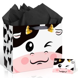 Innovoscape Cow Gift Bag for Baby Girls Boys