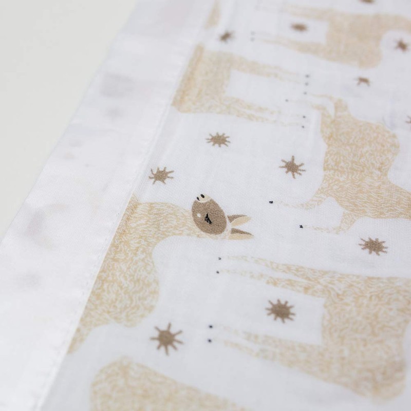 Lulujo Lulujo - Security Blankets Muslin Cotton - Modern Unicorn