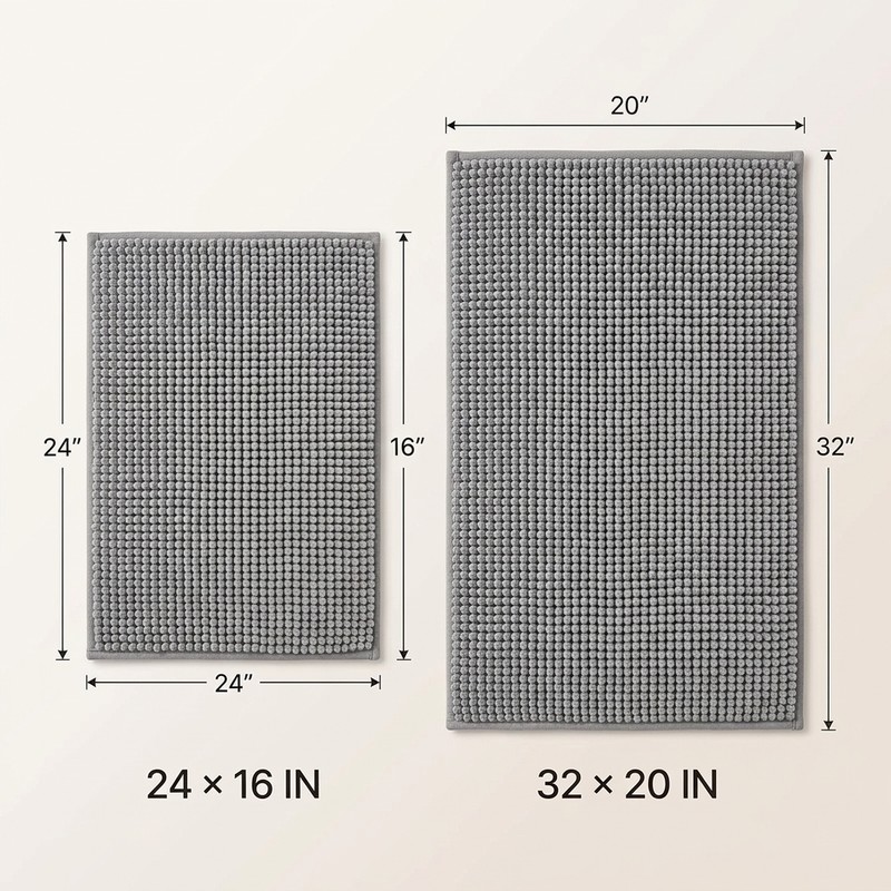 Super Water Absorbent Door Mat Indoor, Microfiber Quick Dry Chenille