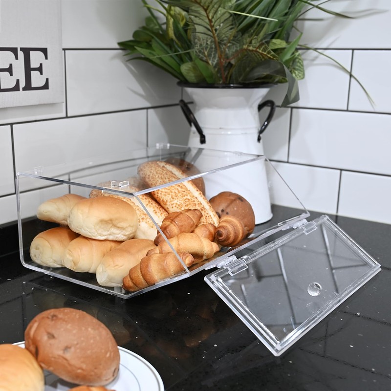 Ikee Design Acrylic Stackable Bakery Case Kitchen Pastry Container Display,