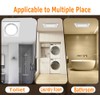 Bathroom Exhaust Fan with 6500K LED Light 126 CFM Ceiling