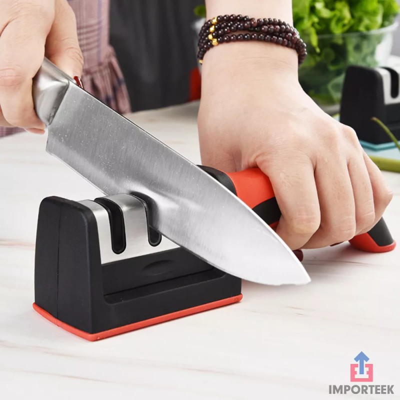 Importeek Kit Afilador Cuchillos Tijeras Pelador Utensilios Cocina