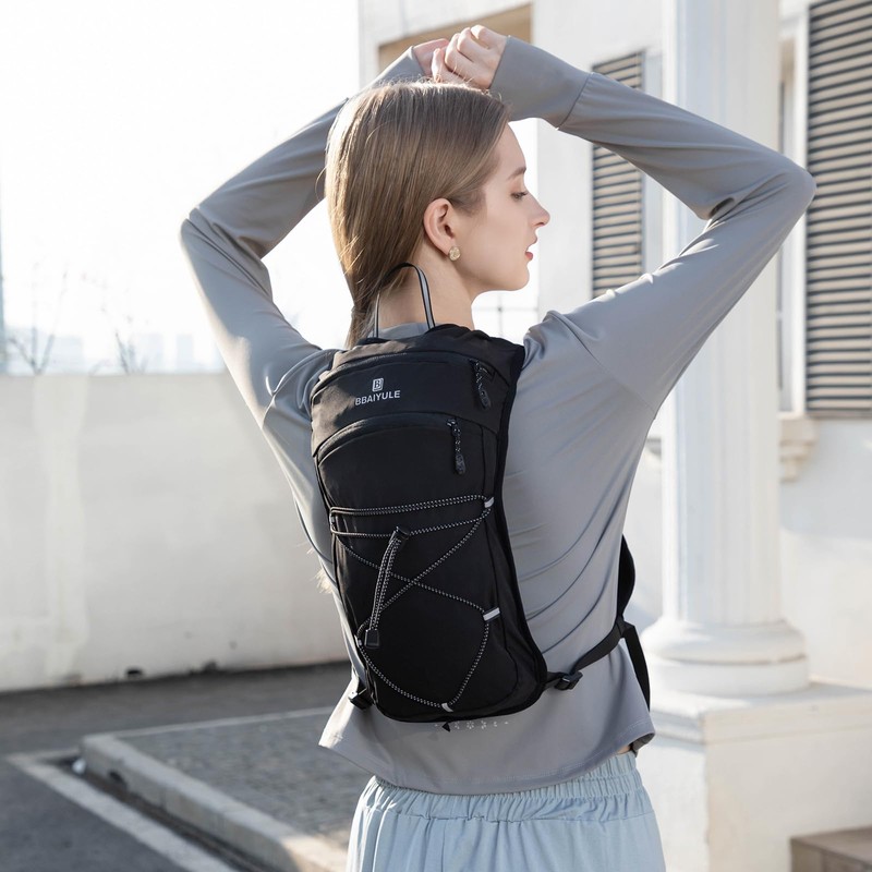 BBAIYULE® Hydration Backpack with Optional Hydration Bladder, BPA-Free, Running Backpack,
