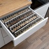 Mulush Metal Spice Rack Tray - Spice Drawer Organizer for