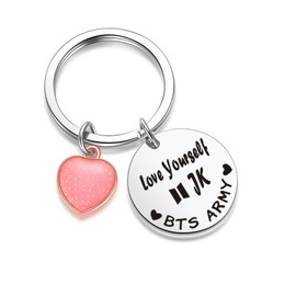ZNOSVEI Star Lover Fans Jewelry Gift For For Best Friend Daughter Gift Group Anniversary Keychain For Graduation Keychain For Sister Jewelry Korean Group Keychain Inspirational Gift