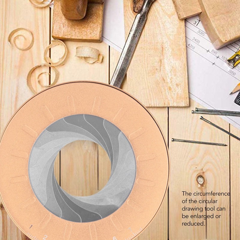 Circle Drawing Maker Adjustable Round Template Ring Scribing Tool with