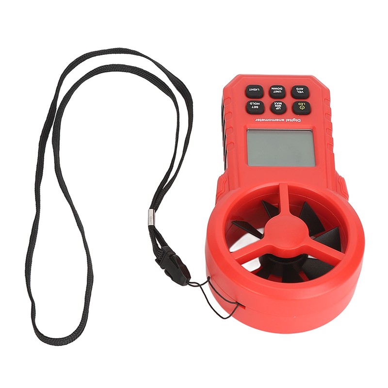Digital Temperature Wind Speed Meter High Accuracy 5 Units Handheld