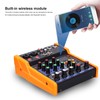 GOWENIC 4-Channel Mixer, Smart Noise Reduction, USB & Bluetooth, 4