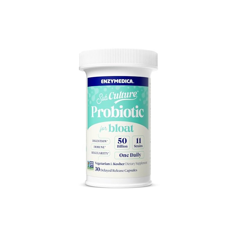 Enzymedica Probi?ticos Subculture para Gases e Hinchaz?n