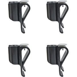 Jizlan 4 Pcs Golf Club Organizers Golf Putter Clip Golf Bag Clip on Putter Clamp Holder Plastic Black Putting Clip, Golf Club Bag Clips On Putter Clamp Holder Organizer Golf Accessories