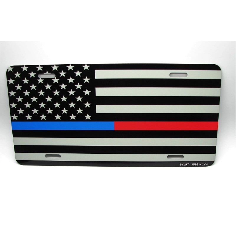 DIGIART INTERNATIONAL THIN BLUE LINE THIN RED LINE AMERICAN TACTICAL