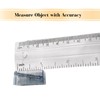 Pack of 2 Plastic Ruler Straight Ruler Plastic Measuring Tool