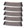 VKLSVAN 5 X 40PCS 20CM 40 Pcs Breadboard Jumper Wire