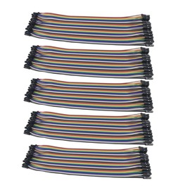 VKLSVAN 5 X 40PCS 20CM 40 Pcs Breadboard Jumper Wire Multicolor Dupont Wire (Female-Female), Suitable for Arduino and Raspberry Pi (Total 200pcs)
